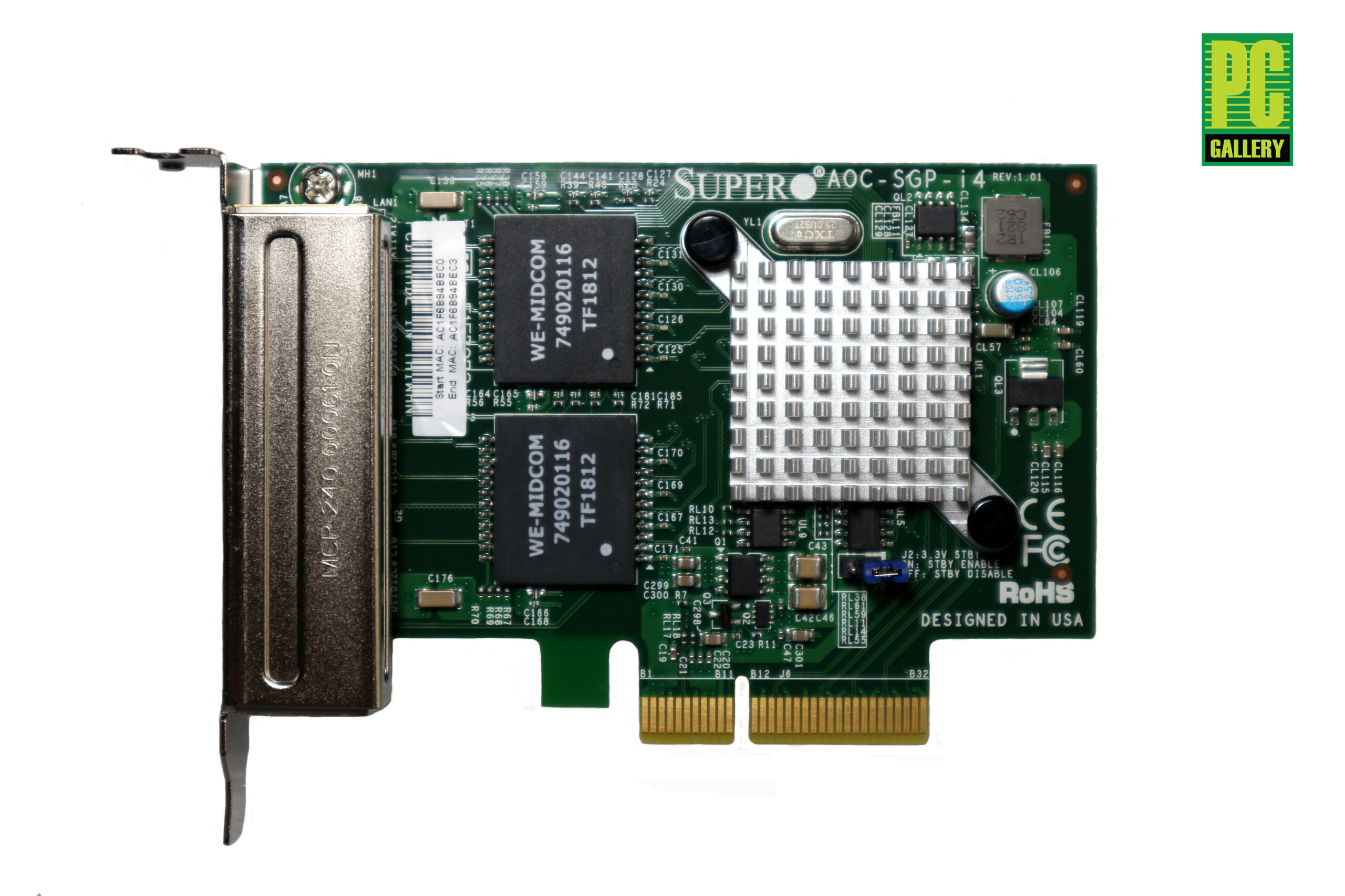 แลนการ์ด Supermicro AOC-SGP-I4, Intel i350-T4 (ประกัน 1 ปี) - PC 
