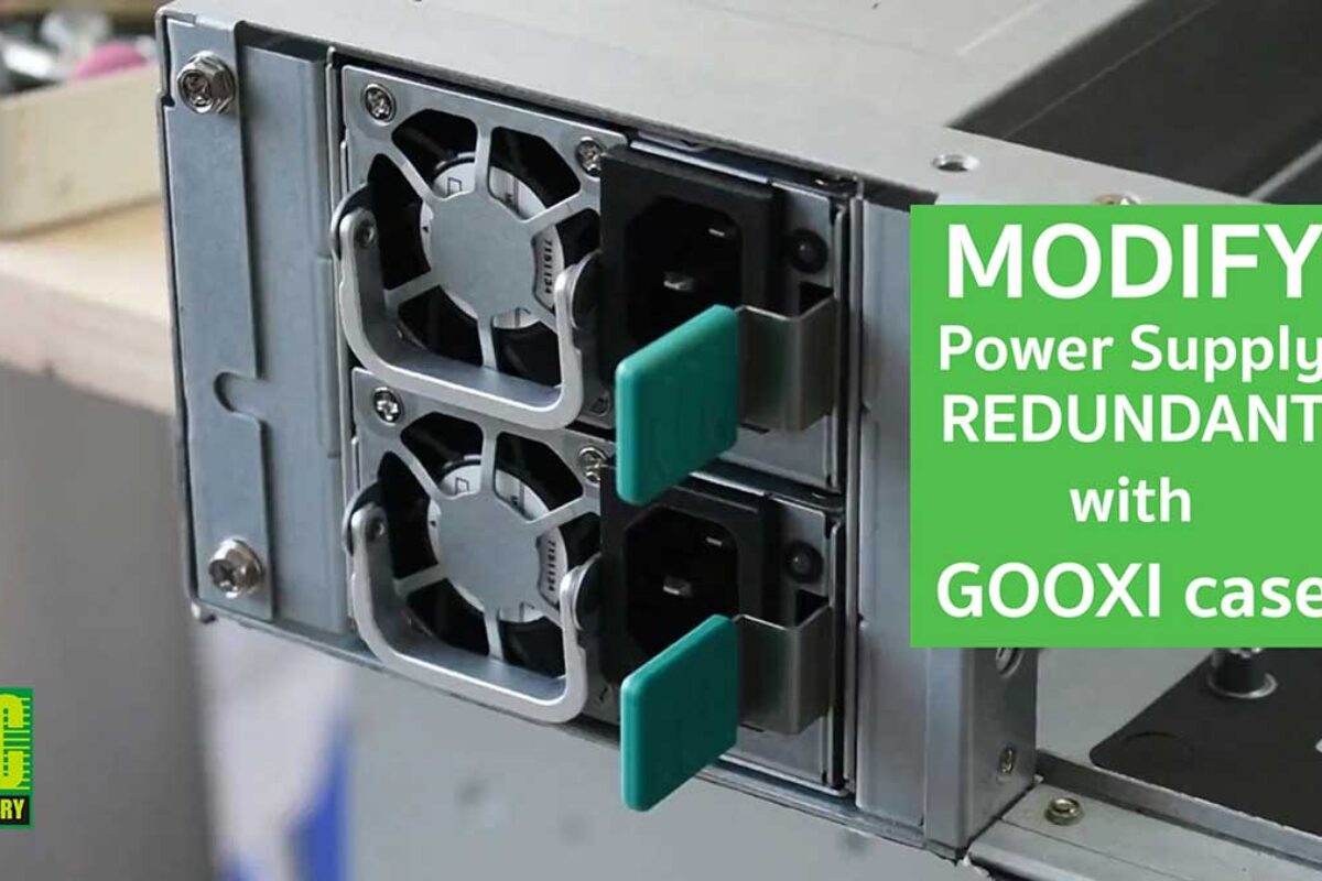 PCG DIY : ติดตั้ง Power Redundant 850W1+1 ลงcase Gooxi RM2112-660-HEST