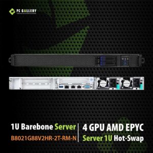 GPUคอมพิวเตอร์ TYAN B8021G88V2HR-2T-RM-N (1U พร้อม option 4GPU)