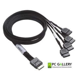 สายcable Supermicro OCuLink (SFF8611 x4) to 4 SATA Cable (CBL-SAST-0933) 50cm