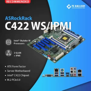 เมนบอร์ดASRockRack C422 WS/IPMI, LGA2066, ATX (C422)