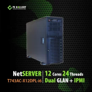 เครื่องคอมพิวเตอร์ Server NetSERVER T743AC-X12DPL-i6, Dual INTEL, XEON SILVER 4310, 12C/24T