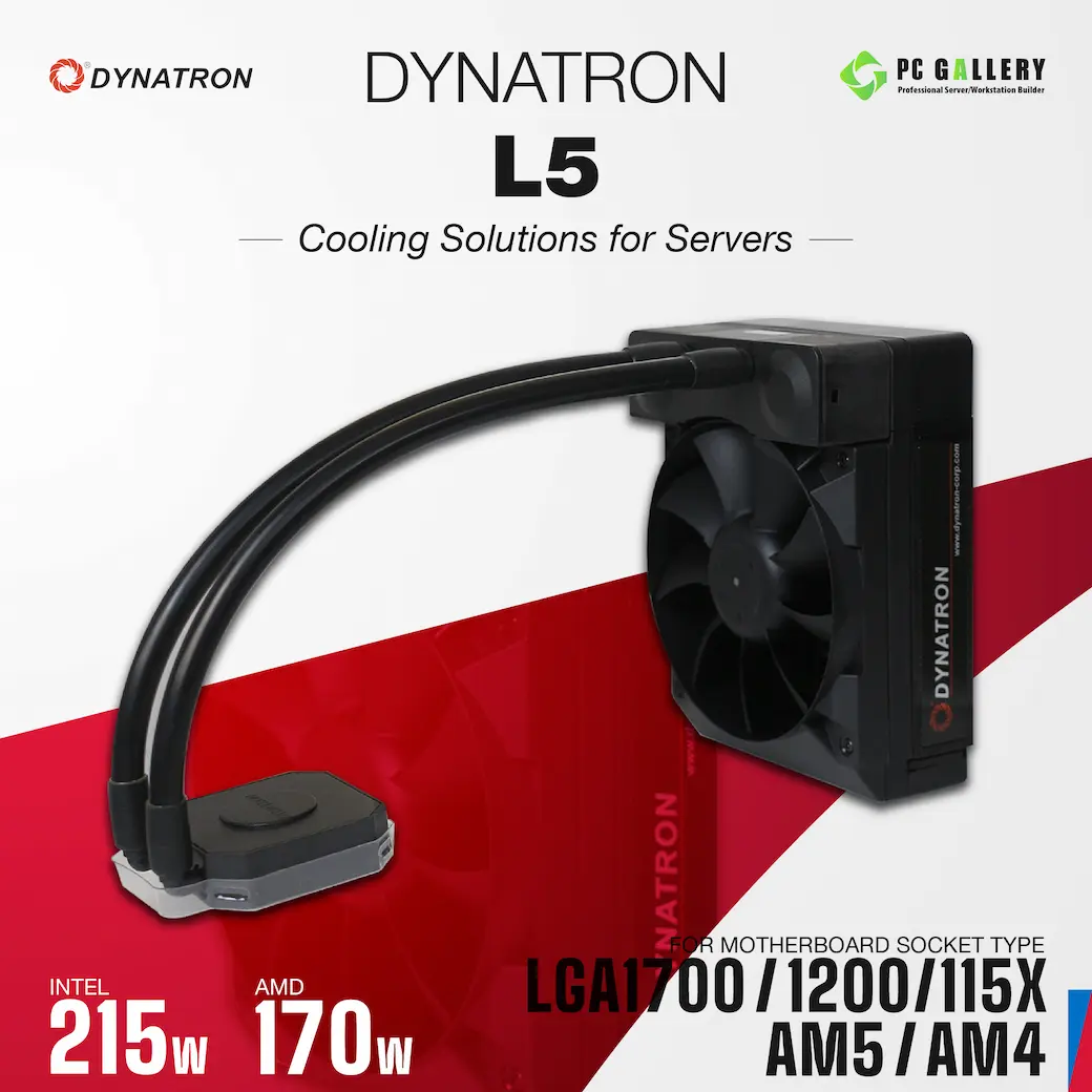 ฮีตซิงค์ Dynatron L5, 4U/Tower Liquid Cooler , LGA1700, 1200, 115X, / AM4, AM5