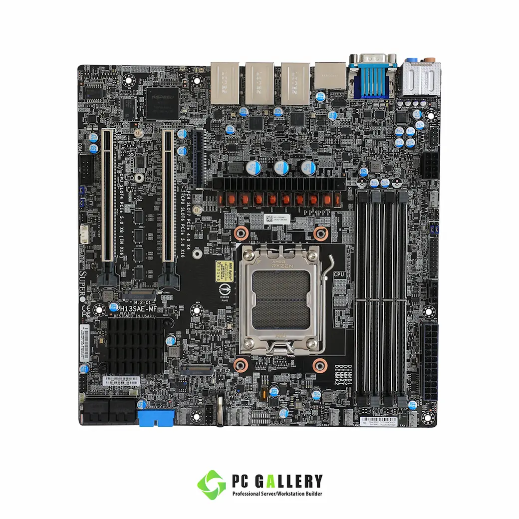 เมนบอร์ด Supermicro H13SAE-MF, AMD AM5, Micro-ATX - Image 2