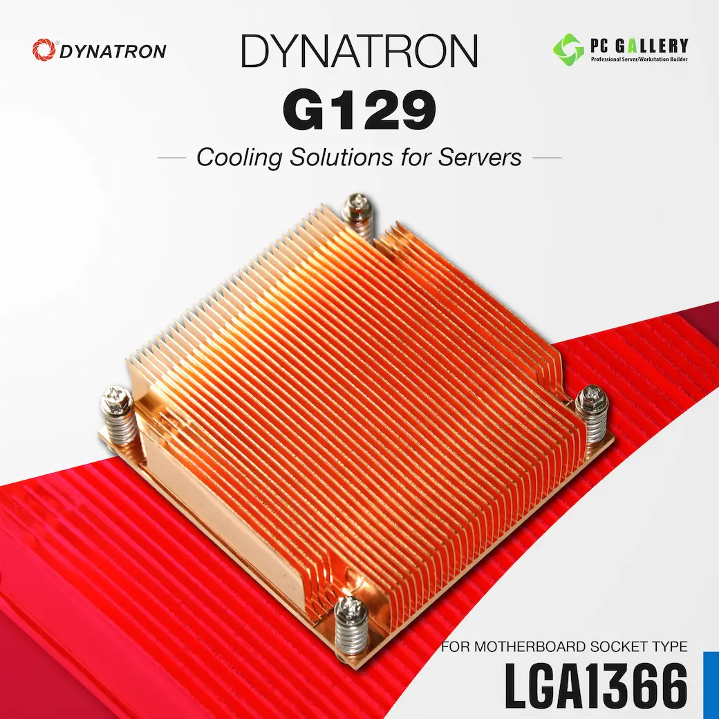 ฮีตซิงค์ DYNATRON G129 1U Passive CPU Heat Sink Socket LGA1366