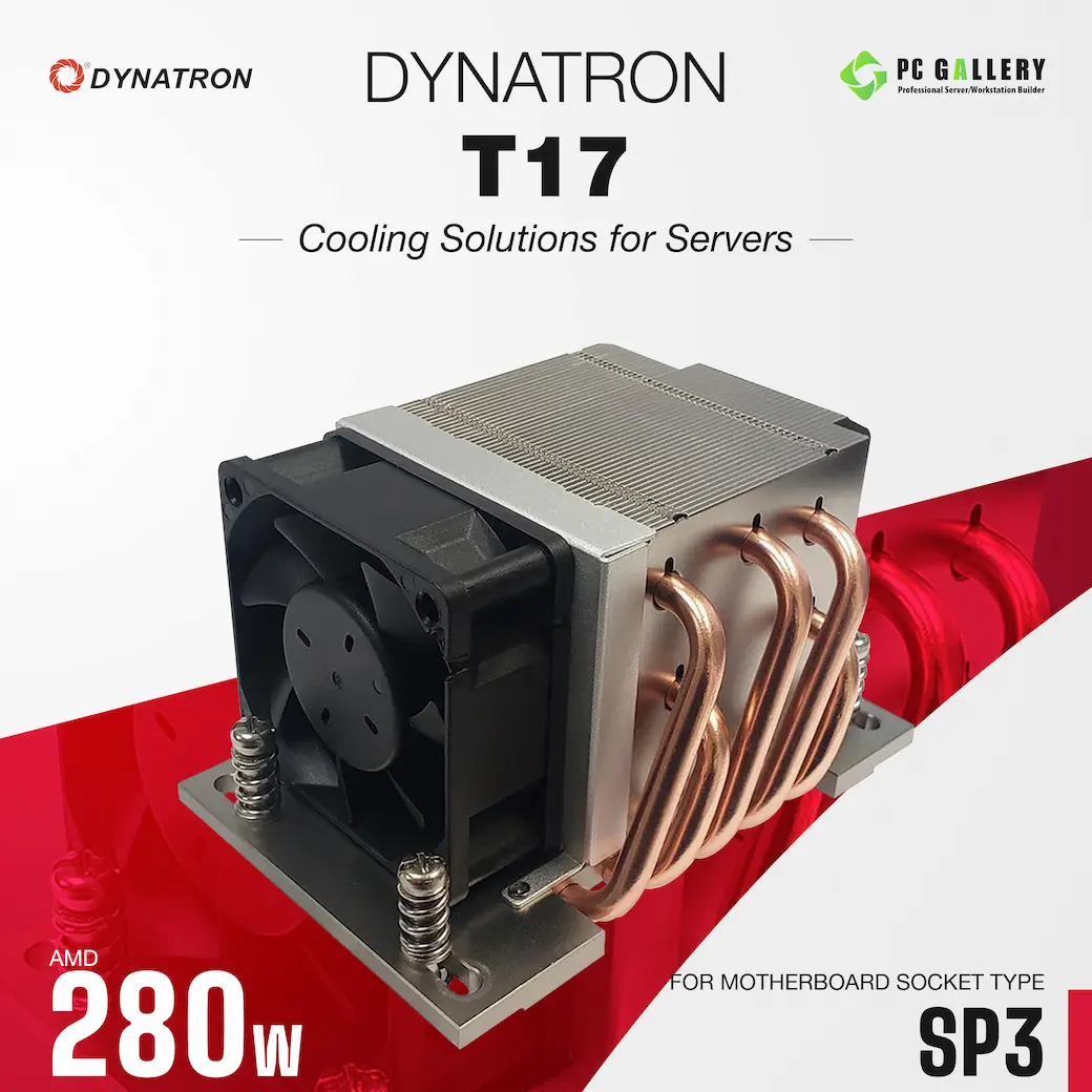 ฮีตซิงค์ Dynatron T17 2U Active CPU Heat Sink Socket AMD