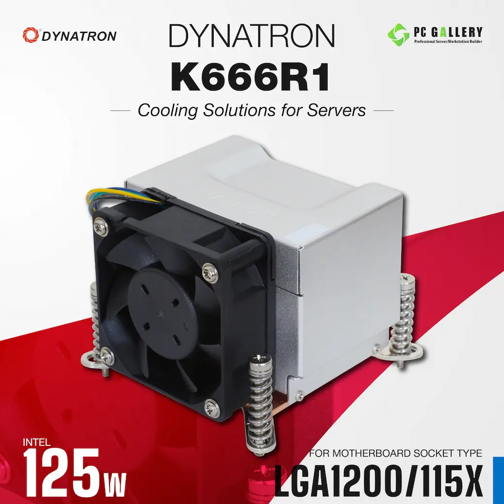 ฮีตซิงค์ Dynatron K666R1, 2U Active, LGA1200/115X, TDP 125W